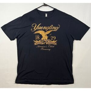 Yuengling America's Oldest Brewery Black Gold Eagle Graphic T-Shirt Mens XL
